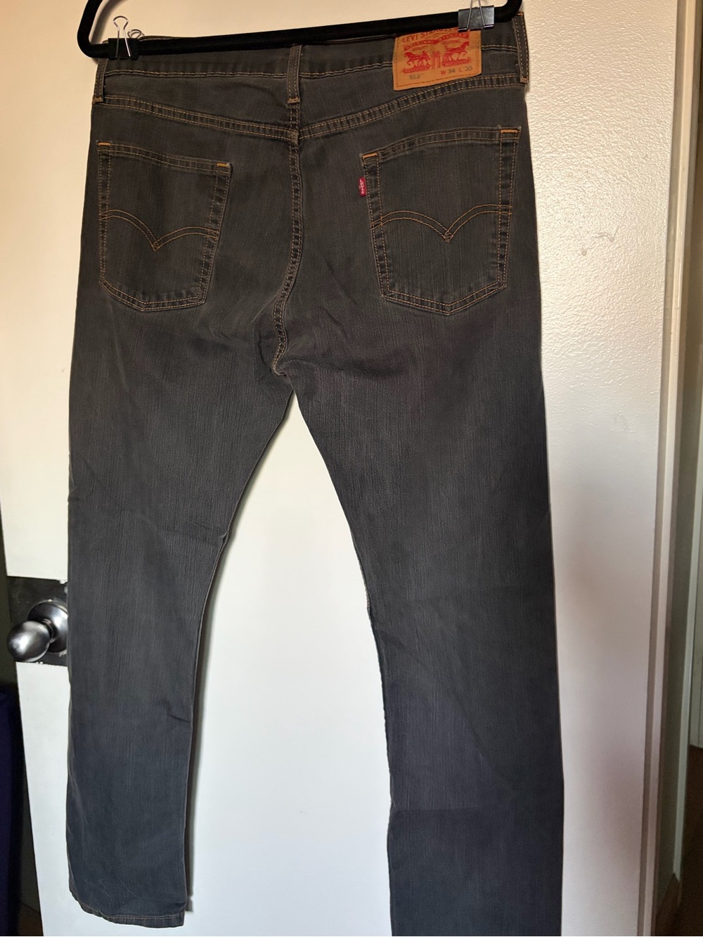 Levi's Men's Slim Jeans in Dark Gray